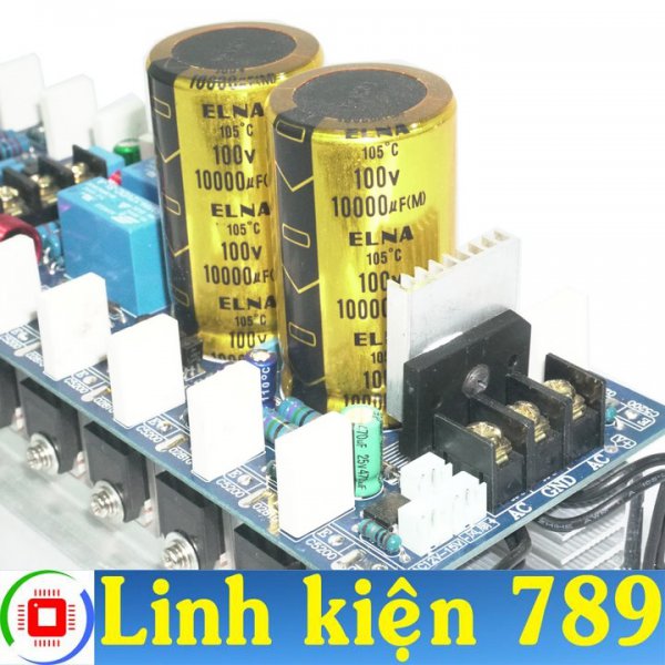  Mạch khuếch đại 24 sò 2 kênh 2x900W 38-70VAC đôi 330x135mm ( 0302/0281 )